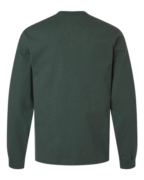 BELLA + CANVAS 4651, Unisex 7.5 Oz Heavyweight Long Sleeve Tee, Hunter Green