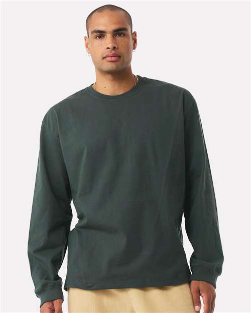 BELLA + CANVAS 4651, Unisex 7.5 Oz Heavyweight Long Sleeve Tee, Hunter Green