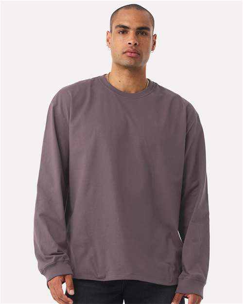 BELLA + CANVAS 4651, Unisex 7.5 Oz Heavyweight Long Sleeve Tee, Purple Storm