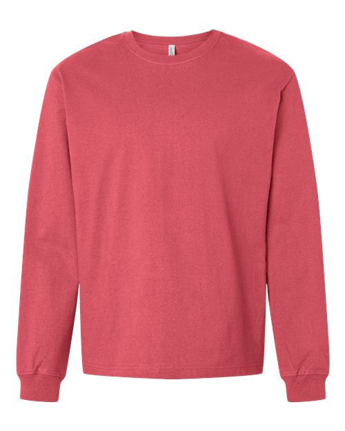 BELLA + CANVAS 4651, Unisex 7.5 Oz Heavyweight Long Sleeve Tee, Vintage Red