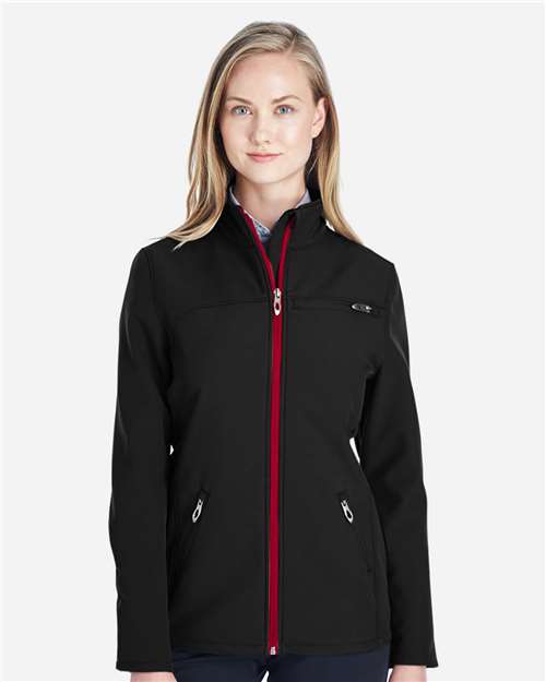 Women's Transport Soft Shell Jacket - - 12718 Black Red 187337 442A0 AB Retail Exclusive Brands CA New ab Full-Zips Jackets New AB Outerwear S&S Deep Deals S&S Exclusive Brands Spandex Spyder Womens Zips