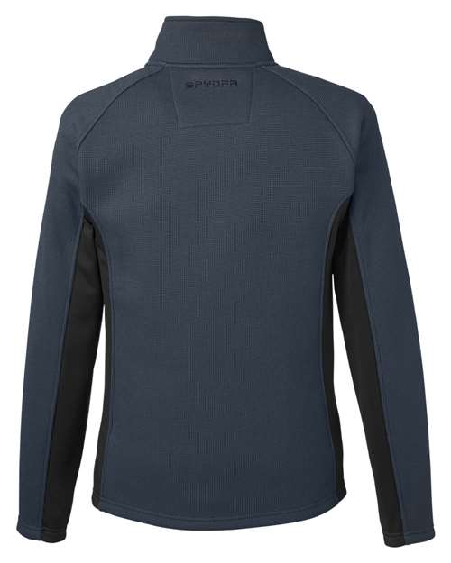 Spyder 187330, Men's Constant Full-zip Sweater Fleece Jacket, Frontier/ Black