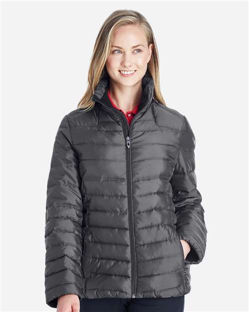Women's Insulated Puffer Jacket - - 12721 Polar Alloy 187336 441A0 AB Retail Exclusive Brands Back to School 2025 CA CA New ab Full-Zips Jackets New AB Outerwear Polyester - 100% Puffers S&S Deep Deals S&S Exclusive Brands Spyder Womens Zips