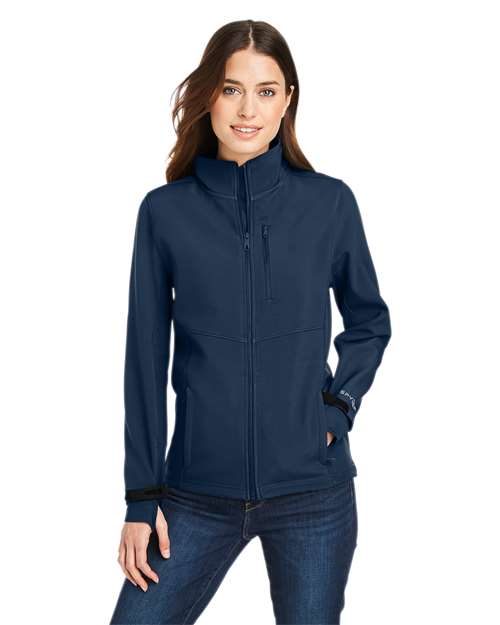 Women's Touring Jacket - - 12757 Frontier 468A0 AB Retail Exclusive Brands CA New ab Full-Zips Jackets New AB Outerwear Recycled S&S Exclusive Brands S17743 Spandex Spyder Thumbholes Visible Logos Womens Zips