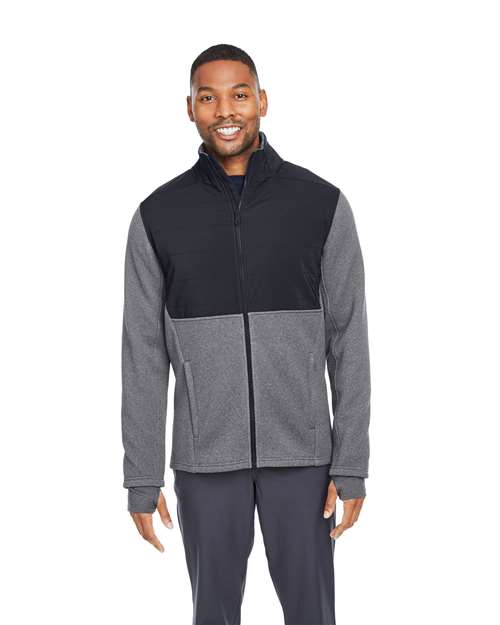 Men's Pursuit Jacket - - 12764 Black Heather Black 461A0 AB Retail Exclusive Brands CA New ab Fleece Jackets Mens & Unisex New AB Outerwear S&S Deep Deals S&S Exclusive Brands S17298 Spyder Thumbholes Visible Logos