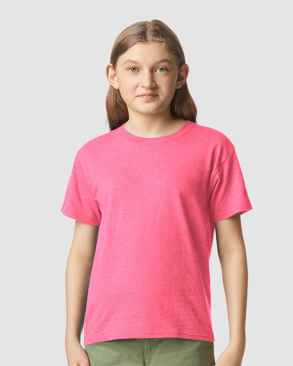 Gildan 64000BCVC, Youth Softstyle Cvc T-shirt, Cement