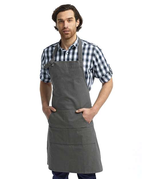 Calibre Heavy Cotton Canvas Pocket Apron - - 13095 Dark Grey One Size 391A1 9-9.9 oz Accessories Adjustable Aprons Artisan Collection by Reprime CA New ab Canvas Cotton - 100% Mens & Unisex New AB Pockets RP137 Uniforms Workwear