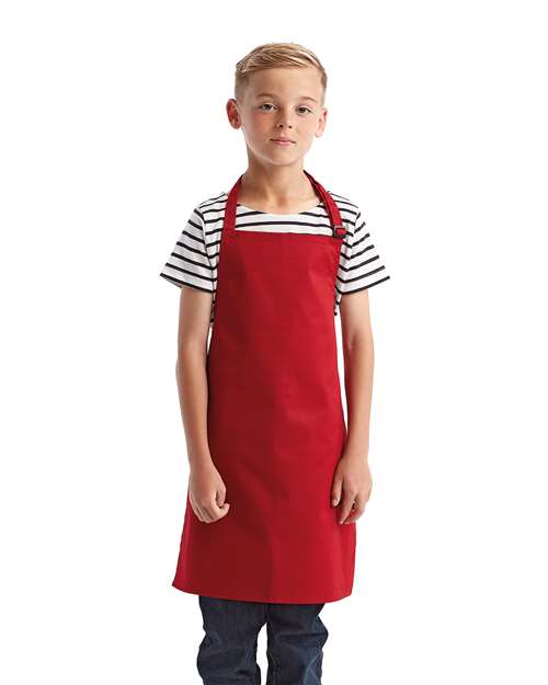 Artisan Collection by Reprime RP149, Youth Recycled Apron, Red