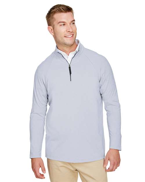 Men's CrownLux Performance® Clubhouse Micro-Stripe Quarter-Zip Pullover - - 13184 - Toronto Screen Printing- Color