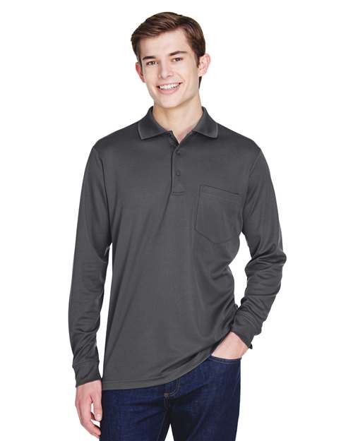 Men's Pinnacle Performance Long Sleeve Piqué Polo with Pocket - - 13186 Carbon 2025 Polo Guide 2025 Polo Guide Uniforms 2025 Polo Guide Uniforms - Restaurant & Hospitalit 238A7 4-4.9 oz 88192P AB Exclusive Brands Antimicrobial CA New ab CORE365 Long Sleeves Mens & Unisex Moisture-Management New AB Performance Pique Pockets Polos Polos & Knits Polyester - 100% S&S Exclusive Brands Side Seams Spiritwear Sport Shirts Sun/UV Protection Tops
