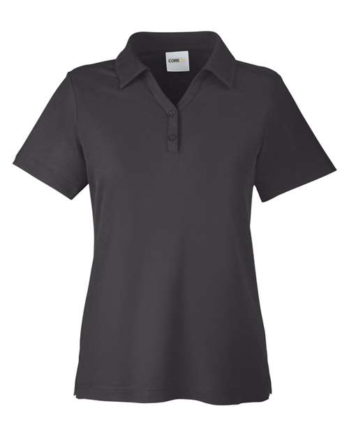 CORE365 CE112W, Women's Fusion Chromasoft Pique Polo, Carbon