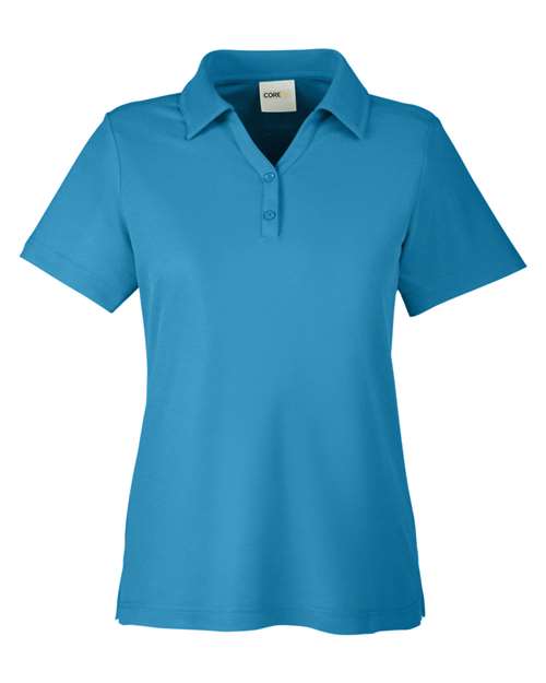 CORE365 CE112W, Women's Fusion Chromasoft Pique Polo, Electric Blue