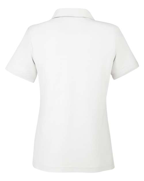 CORE365 CE112W, Women's Fusion Chromasoft Pique Polo, White