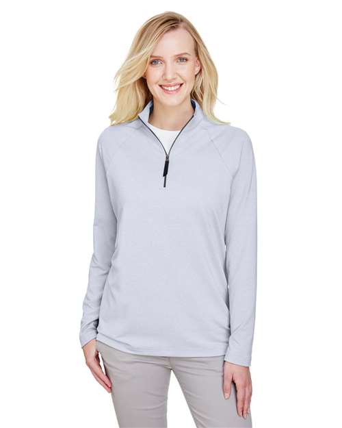 Women's CrownLux Performance® Clubhouse Micro-Stripe Quarter-Zip Pullover - - 13187 Navy 2025 Fleece Guide 2025 Fleece Guide Retail 2025 Fleece Guide Retail - Quarter-Zips 663B2 8-8.9 oz AB Exclusive Brands CA New ab Devon & Jones DG480W Long Sleeves Moisture-Management New AB Performance Polos & Knits Polyester Pullovers Quarter-Zips Raglans S&S Exclusive Brands Spandex Sun/UV Protection Tops Womens Zips
