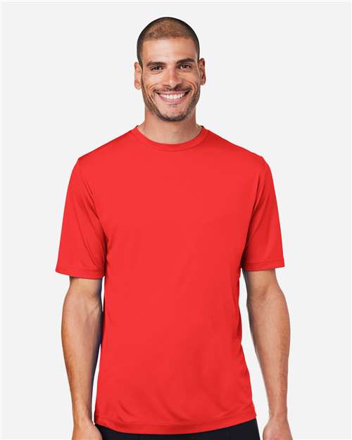 CORE365 CE10, Unisex Capital Performance T-shirt, Marina Red