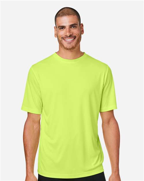 CORE365 CE10, Unisex Capital Performance T-shirt, Safety Yellow