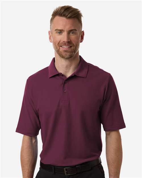 Men's Resolve CVC Performance Pique Polo - Burgundy - - 13192
