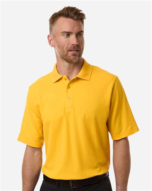 CORE365 CE106, Men's Resolve Cvc Performance Pique Polo, Campus Gold