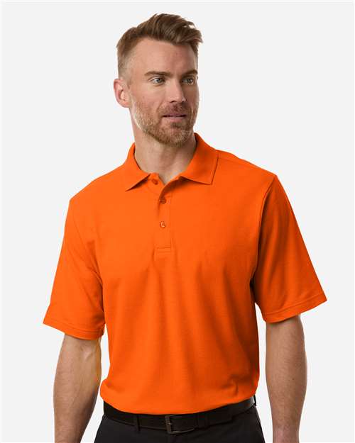 Men's Resolve CVC Performance Pique Polo - Campus Orange - - 13192