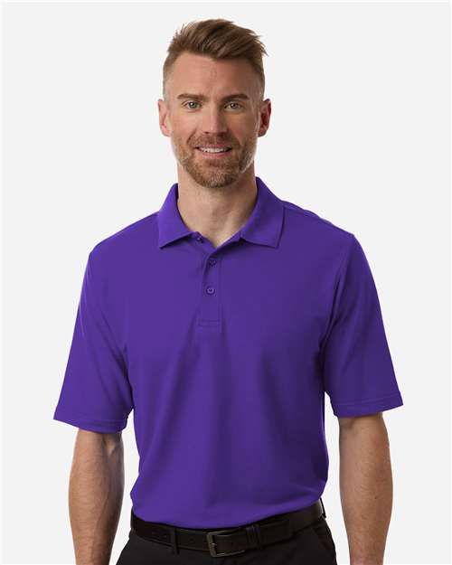 CORE365 CE106, Men's Resolve Cvc Performance Pique Polo, Campus Purple