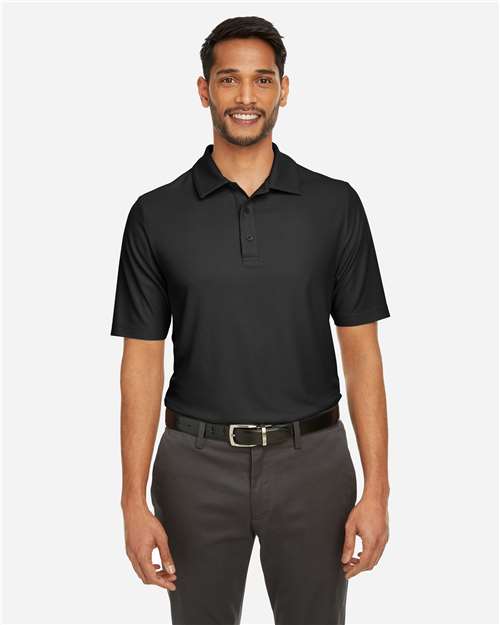 CORE365 CE112, Men's Fusion Chromasoft Pique Polo, Black
