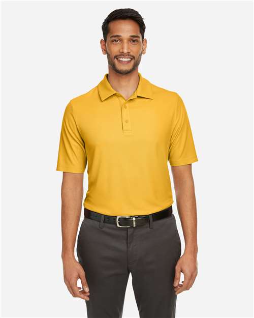 CORE365 CE112, Men's Fusion Chromasoft Pique Polo, Campus Gold