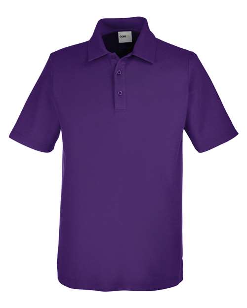 CORE365 CE112, Men's Fusion Chromasoft Pique Polo, Campus Purple