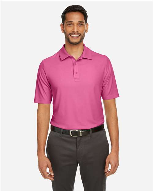 CORE365 CE112, Men's Fusion Chromasoft Pique Polo, Charity Pink