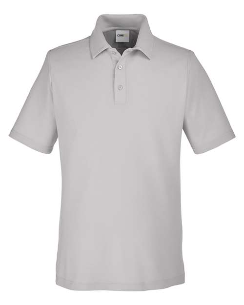 CORE365 CE112, Men's Fusion Chromasoft Pique Polo, Platinum