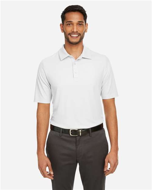 CORE365 CE112, Men's Fusion Chromasoft Pique Polo, White