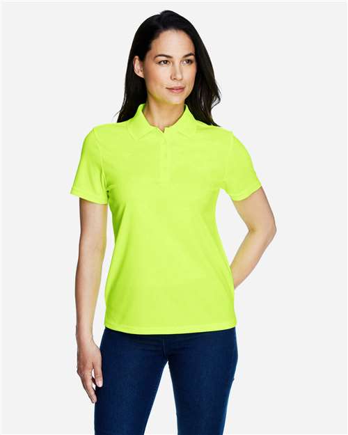 CORE365 78181, Women's Origin Performance Piqué Polo, Safety Yellow