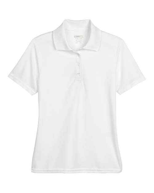 CORE365 78181, Women's Origin Performance Piqué Polo, White