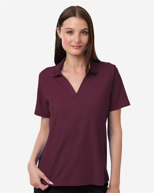 CORE365 CE106W, Women's Resolve Cvc Performance Pique Polo, Burgundy