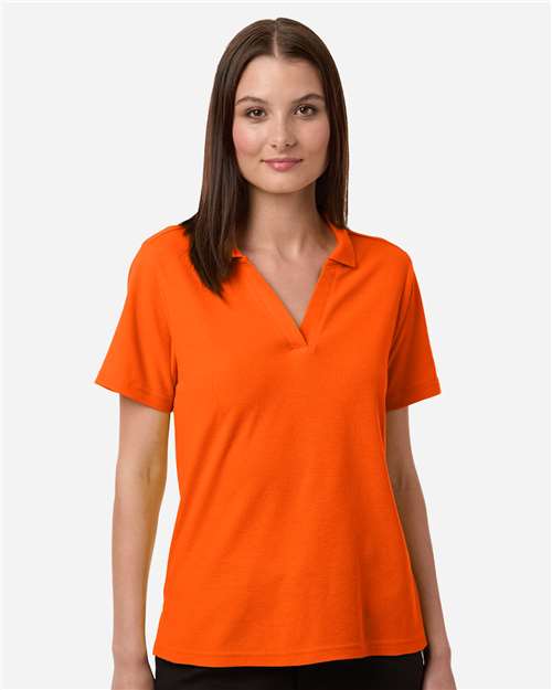 CORE365 CE106W, Women's Resolve Cvc Performance Pique Polo, Campus Orange
