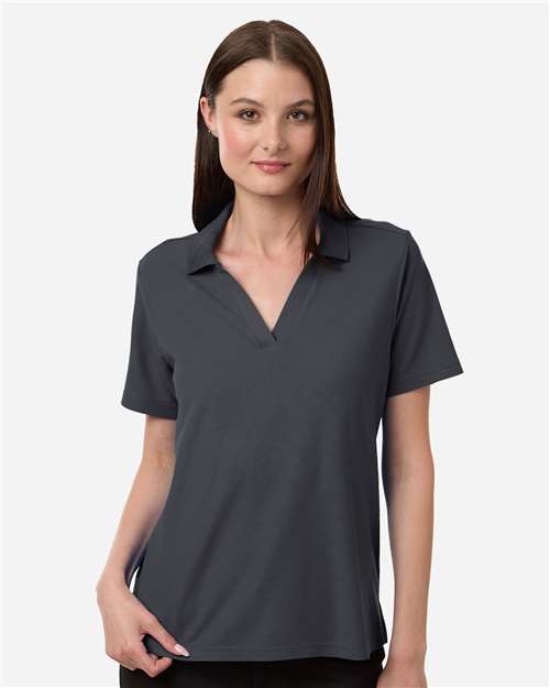 CORE365 CE106W, Women's Resolve Cvc Performance Pique Polo, Carbon