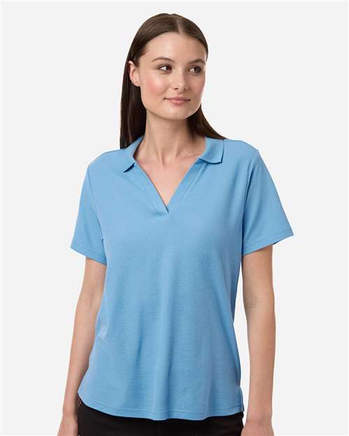 CORE365 CE106W, Women's Resolve Cvc Performance Pique Polo, Columbia Blue