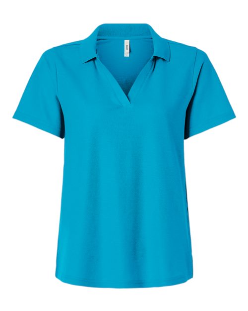 CORE365 CE106W, Women's Resolve Cvc Performance Pique Polo, Electric Blue