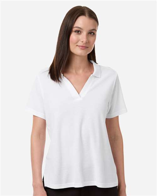 CORE365 CE106W, Women's Resolve Cvc Performance Pique Polo, White