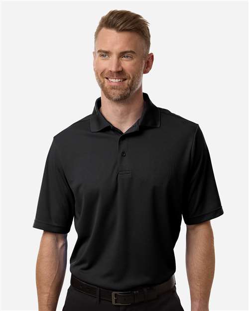 Men's Nova Performance Pique Polo - Black - - 13195