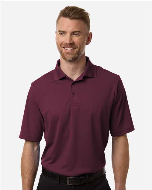 Men's Nova Performance Pique Polo - Burgundy - - 13195