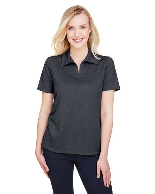 Women's CrownLux Performance® Address Melange Polo - - 13197 Black Heather 2025 Polo Guide 2025 Polo Guide Uniforms 2025 Polo Guide Uniforms - Corporate & Business 4-4.9 oz 647B2 AB Exclusive Brands CA New ab Devon & Jones DG22W Mesh Moisture-Management New AB Performance Polos Polos & Knits Polyester - 100% S&S Exclusive Brands Short Sleeves Side Seams Sport Shirts Sun/UV Protection Tops Womens