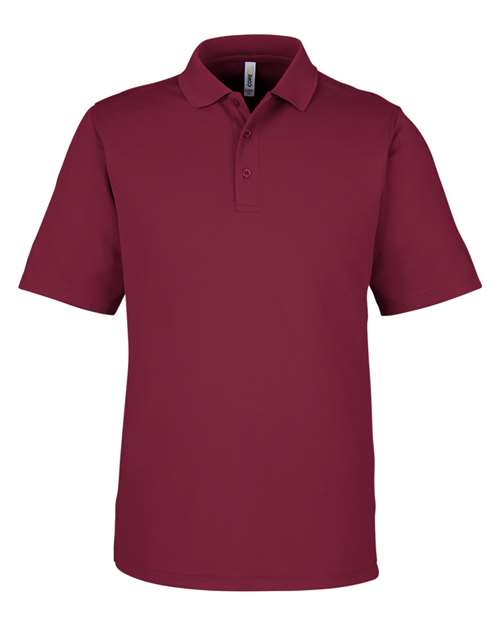 CORE365 CE104, Men's Market Snag Protect Mesh Polo, Burgundy