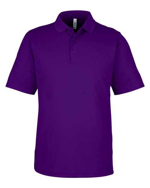 CORE365 CE104, Men's Market Snag Protect Mesh Polo, Campus Purple