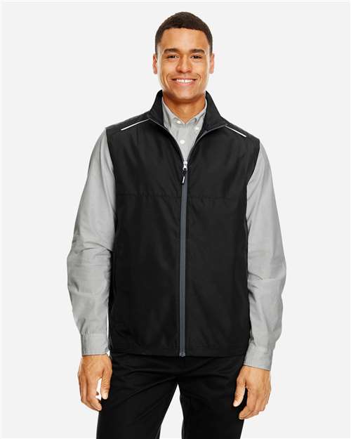 CORE365 CE703, Men's Techno Lite Unlined Vest, Black