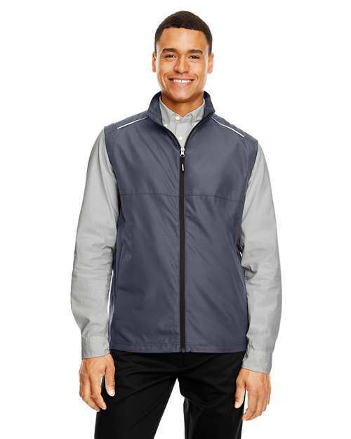 Men's Techno Lite Unlined Vest - - 13204 Carbon 2-2.9 oz 301A7 AB Exclusive Brands Activewear Adjustable CA New ab CE703 CORE365 Drawstring Explore Corporate Explore Corporate Outings & Events Explore Corporate Team Building Full-Zips Jackets Mens & Unisex New AB Outerwear Pockets Polyester - 100% S&S Exclusive Brands Sleeveless Vests Water Resistant Zips