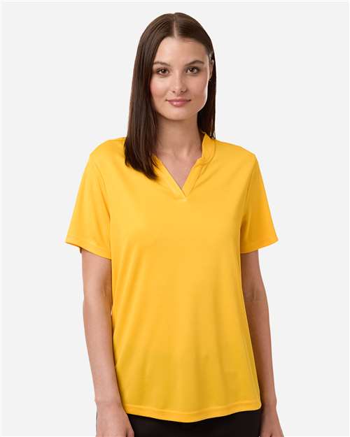 CORE365 CE108W, Women's Nova Performance Pique Polo, Campus Gold