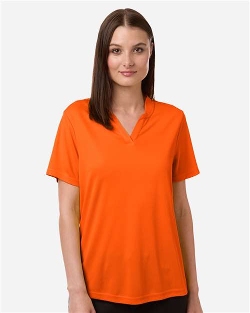 CORE365 CE108W, Women's Nova Performance Pique Polo, Campus Orange