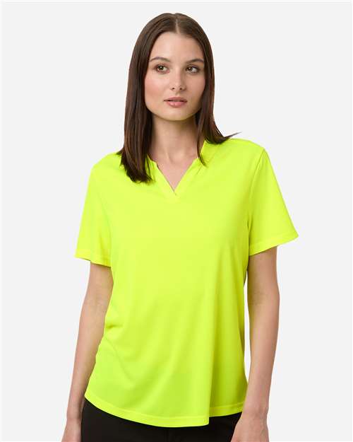 CORE365 CE108W, Women's Nova Performance Pique Polo, Safety Yellow