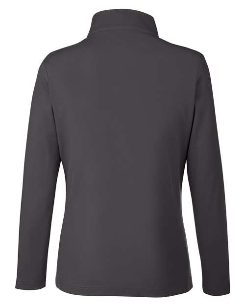CORE365 CE405W, Women's Fusion Chromasoft Pique Quarter-zip Pullover, Carbon