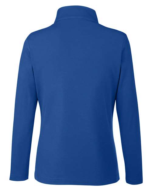 CORE365 CE405W, Women's Fusion Chromasoft Pique Quarter-zip Pullover, True Royal